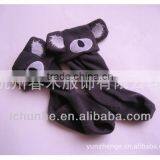 Windproof Lovely Animal Coffee Kids Polar Fleece Fur Rain Boot Warmer Factory thumbnail-3