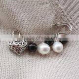 High End Handmade Bodhi Beads Brooch Emo Style Bodhi Safety Pins for Scarf Accessories thumbnail-3