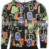 Sublimated Zip Hoodie Full Zip Hood Printed Sweatshirts thumbnail-1