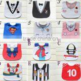 12 Designs Can Choose Baby Bibs/3 Layers Baby Bibs/superman Baby Bibs /in Stocked or OEM thumbnail-1