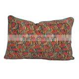 Poppy Mustard Hand Block Printed Pillow Cover thumbnail-2