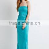 Sexy Strapless Smocked Bodice Gown Perfect Evening Gown thumbnail-3
