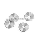 Custom Zinc Based Alloy Silver Tone Wavy Spacer Beads thumbnail-3