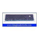 66 keys electroplated black small-sized industrial keyboard with trackball MKB-66A-TB-MB