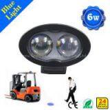 Safety blue point led work light 6w 10-110v led forklift warning lights bule light forklift