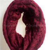 Latest Design Acrylic Solid Color Lady Pointell Knitted Scarf Manufacturers thumbnail-1