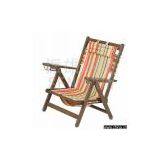 Wooden beach chair (With armrest)