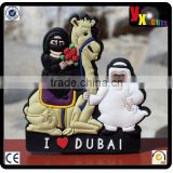 TOURIST SOUVENIR Rubber FRIDGE MAGNET -- I Love Dubai