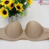 Top Selling Lady's Seamless Push up Breast Seamless Sexy Strapless Silicone Bra thumbnail-1