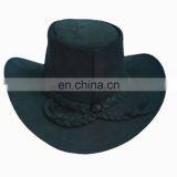 HMB-906G LEATHER WESTERN HATS COWBOY HAT WHOLESALE CAPS ANY COLORS
