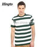 180 Grams 100% Cotton Men Custom Logo Tshirts Stripe Design thumbnail-1