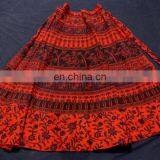 Indian Cotton Wrap Skirt Hippie Wrap Around Women Magic Skirt Mandala Skirt thumbnail-1