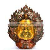 Statue Mahakala Buddha Tibet Buddhism Tibetan Vajrapani Old Wall Hanging Mask Home Vintage Art Ethnic Decorative Wholesale thumbnail-2