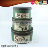 2016 Winter Cardboard Candy Round Gift Packaging Box With Lid thumbnail-3