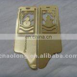 Stamping Technique and Custom Logo Copper Metal Souvenir Bookmarks,book Mark for Wedding Gifts