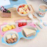 ECO Friendly BPA Free Kid Dinnerware Sets Bamboo Fibre Tableware thumbnail-2