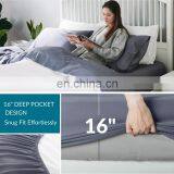 Luxury Sale Eco 3Pcs 4Pcs Fitted Twin 100% Bamboo Cover Tited Bed Sheet Set For Twin Beds thumbnail-5
