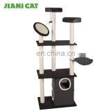 Bsci Canvas Indoor Wooden Cat Climbing Tree thumbnail-1