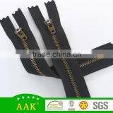 #3 Antique Brass Close End YG Spring Head Wholesale Zipper thumbnail-2