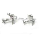 1 Pair Airplane Cufflinks,air Plane Shaped Cufflinks,silver Color,cute Cufflinks thumbnail-2