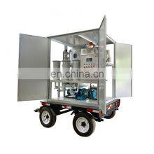 Double Stage Vacuum Insulation Oil Purifier /Zyd Transformer Oil Treatment Plant