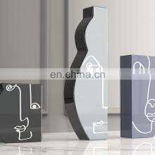 Home Accessories Table Modern Ceramic Abstract Art Decor Face Vase thumbnail-4