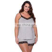 High Quality Women Valentine, Sweet Lace Trim Plus Size Chemise Lingerie/ thumbnail-4