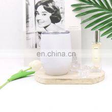 Reusable 304 Stainless Steel White Coffee Egg Shape Mug Wholesale thumbnail-4