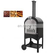 Outdoor pizza oven Courtyard wood fire stainless steel baking machine Oven baking
