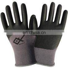 Super Soft 15G Nylon Liner Foam Finished Nitrile Coated Protective Gloves thumbnail-2