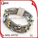 2016 Trending Products Gold Plate Beads Bracelet Hand Chain for Men thumbnail-2