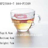 7 oz Glass Coffee Cup With Handle thumbnail-1