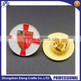 High quality custom made metal pin badge with butterfly clasp
