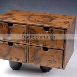 Faux Leather Desk Organiser With 4 Drawers for Stationery Holder Factory thumbnail-1