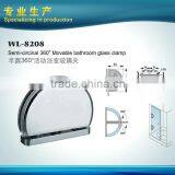 Semi-circinal 360 Degrees Movable Bathroom Glass Door Hinge Clamp thumbnail-1