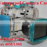 best underwater camera case bag for NikonP7100, camera waterproof case 40m/130ft depth waterproof box for camera nikon
