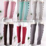 Boot Cuff Leg Warmer in Colors With Lace, Knitted Boot Cuffs With Button, Knee High Socks, Boot Topper, Boot Cuff Accessories thumbnail-1