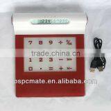 Red Mouse Pad With Calculator and 4port Hub for Wholesale