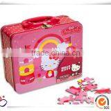 Tin Lunch Box Plain/tin Lunch Box With Lock and Key/kids Tin Lunch Box