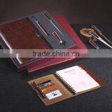 Luxury Unique PU Leather Office Stationery Gift Set Notebook and Pen Gift