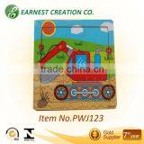 Wooden Engineering Car Puzzle