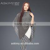2015 New Fashion 100% Wool Poncho,knitted Wool Poncho