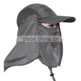 Breathable Sun Shield Flap Hat 360 Degree UV Protection Cap for Farming thumbnail-6