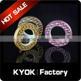 KYOK factory wholesale crystal plastic eyelets rings,aluminum alloy 18mm iron curtain rod rings on sale in Foshan
