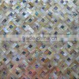 Yellow Lip Seashell Mosaic Abalone Mother of Pearl