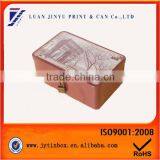 Vintage Triumphal Arch Metal Storage Box With Lock