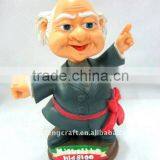 Polyresin Professor Custom Bobble Head Craft