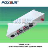 Hot Sale Perfect Design High Performance 3000VA 2500W 48V dc to 110V ac Solar Power 19 Inch 2U Rack Mount Pure Sine Wave Inverte thumbnail-1