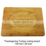 Extra Large Bamboo Turkey Chopping Board for a Thanksgiving Turkey thumbnail-1