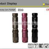 Waterproof Mini Led Flashlight TANK007 E09,I1593 365nm 3w uv Led Torch